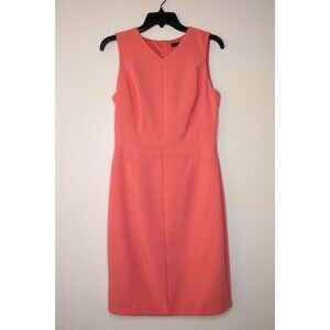 White House Black Market Sleeveless Dress - Orange (Size 4) PRE-OWNED As-Is